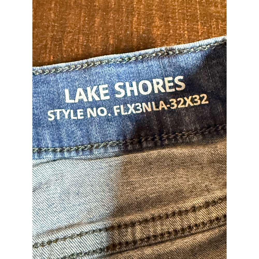 Mugsy Jeans Lake Shores Medium Wash‎ Blue Stretch Denim FLX3NLA 32x32 Mens - Picture 8 of 10